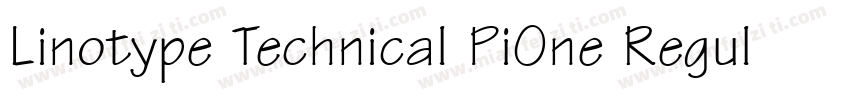 Linotype Technical PiOne Regular字体转换